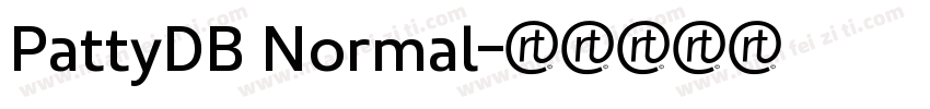PattyDB Normal字体转换